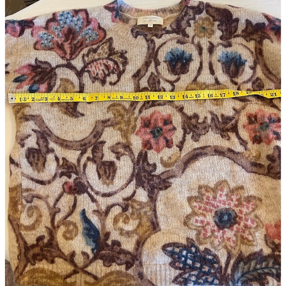 Sezane Hedi Sweater in Ornamental Bronze Print Size M - Picture 9 of 12